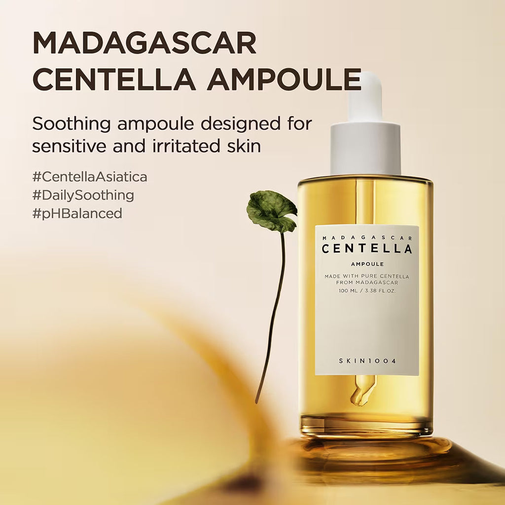 MADAGASCAR CENTELLA AMPOULE MADE WITH PURE CENTELLA FROM MADAGASCAR 100 ML  3.38 FL.OZ. SKIN1004